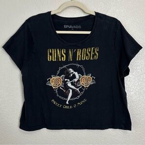 Bravado Guns N' Roses "Sweet Child of Mine" Cropped Women's Tee, Size XL
